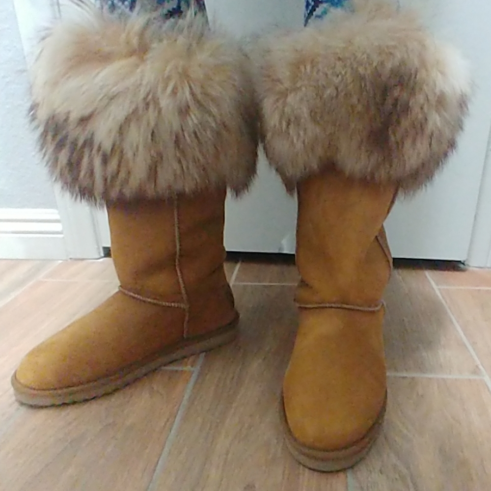 Sheerling Boots Fur Lined Sz 9